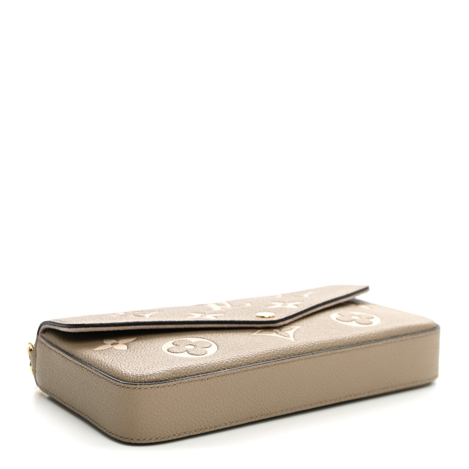 Louis Vuitton Empreinte Monogram Giant Felicie Pochette Tourterelle Creme 4 of 9