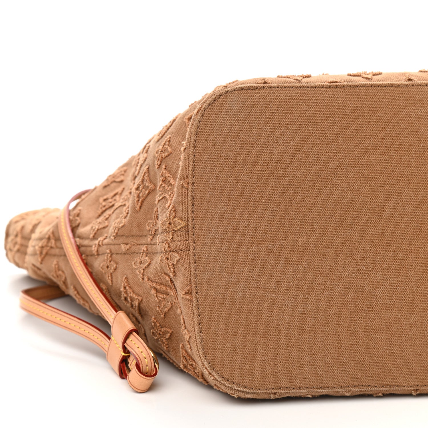 Louis Vuitton Monogram Denim Neverfull MM Beige 8 of 9