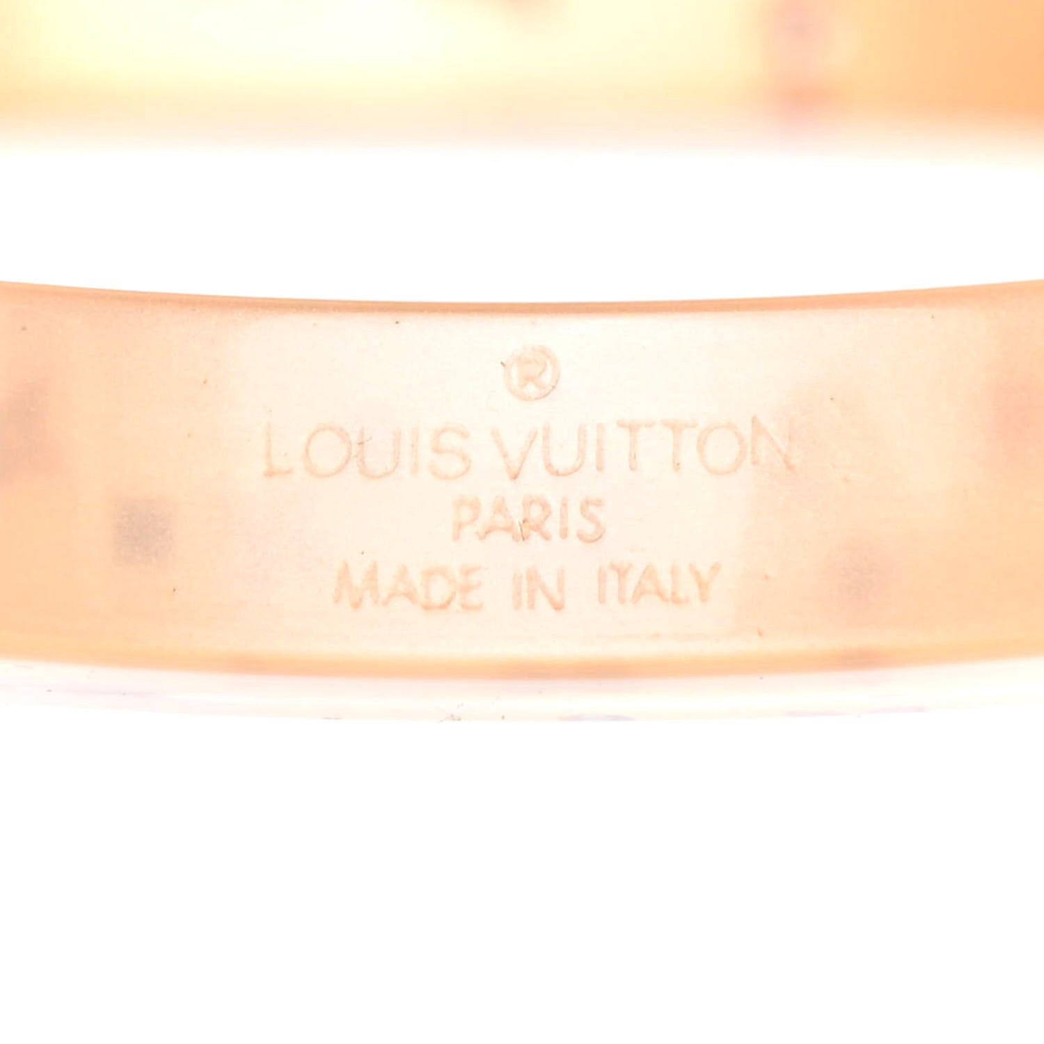 Louis Vuitton Resin Swarovski Inclusion Art Deco TPM Bracelet S Beige 3 of 4