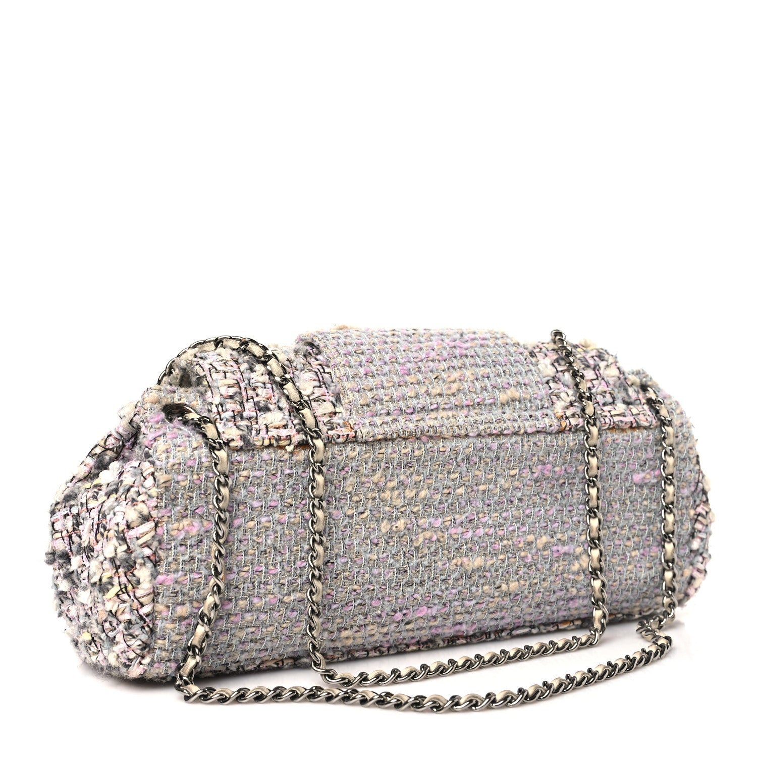 Chanel Tweed Medium Fantasy Flap Grey 3 of 12