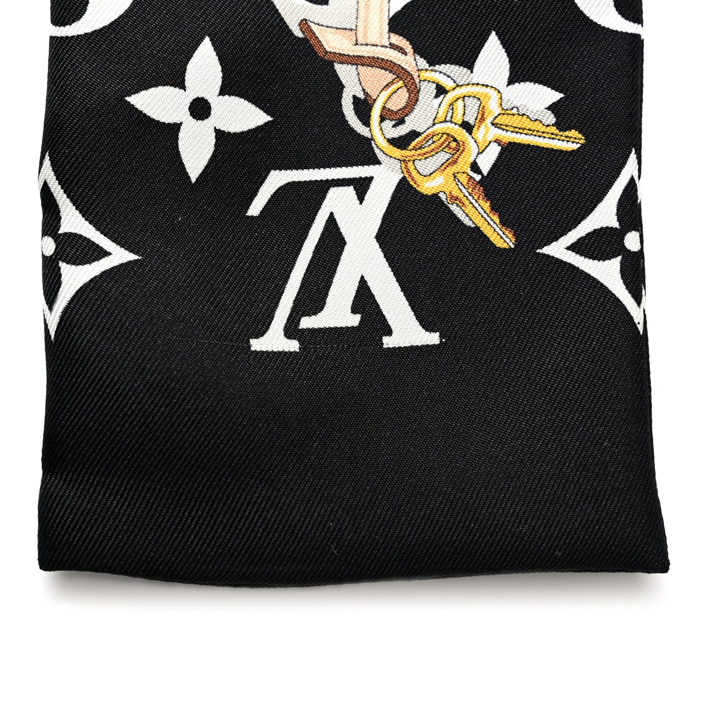 Silk Monogram Confidential Bandeau Black