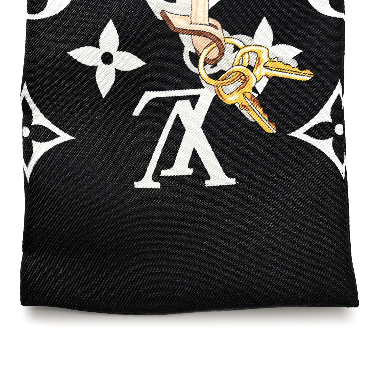 Louis Vuitton Silk Monogram Confidential Bandeau Black 5 of 5