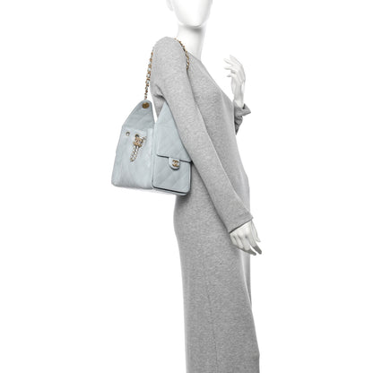 Chanel Caviar Quilted Small Chanel 25 Handbag Light Blue 2 of 11
