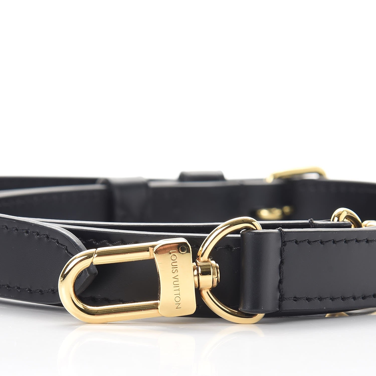 Louis Vuitton Calfskin 16mm Adjustable Shoulder Strap Brown 4 of 4
