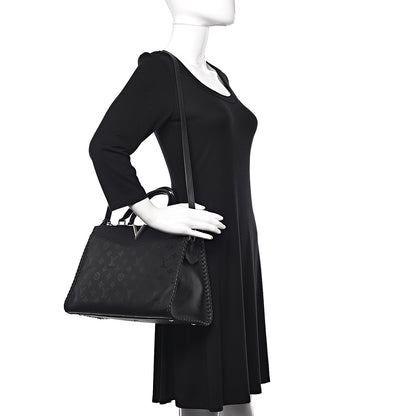 Louis Vuitton Monogram Cuir Plume Very Zipped Tote Black 2 of 14