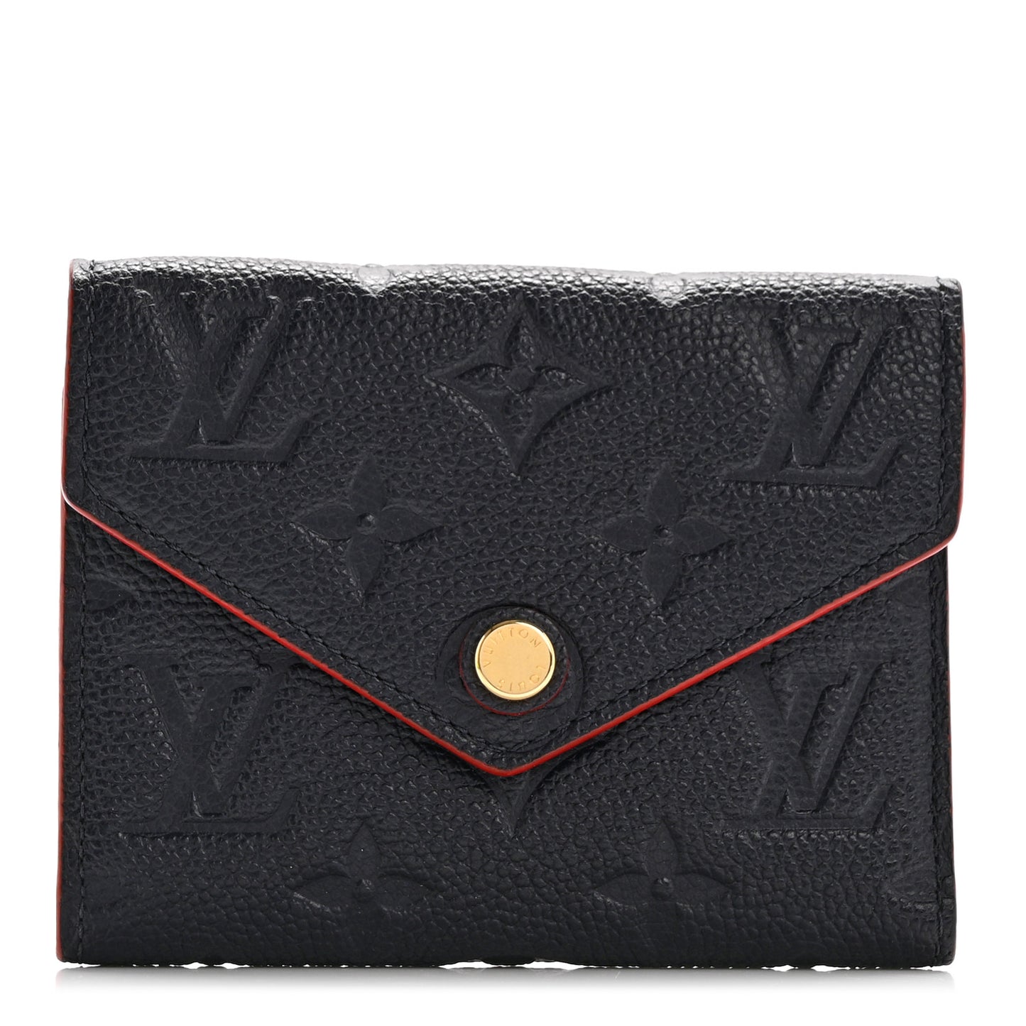 Empreinte Victorine Wallet Marine Rouge