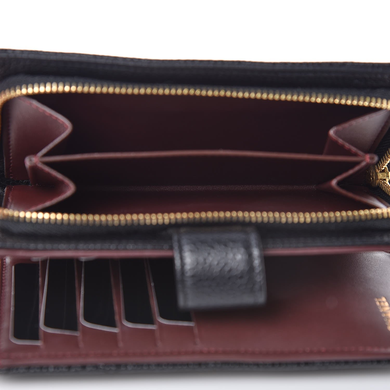 Chanel Caviar Quilted Zipped Pocket Wallet Black 6 of 9