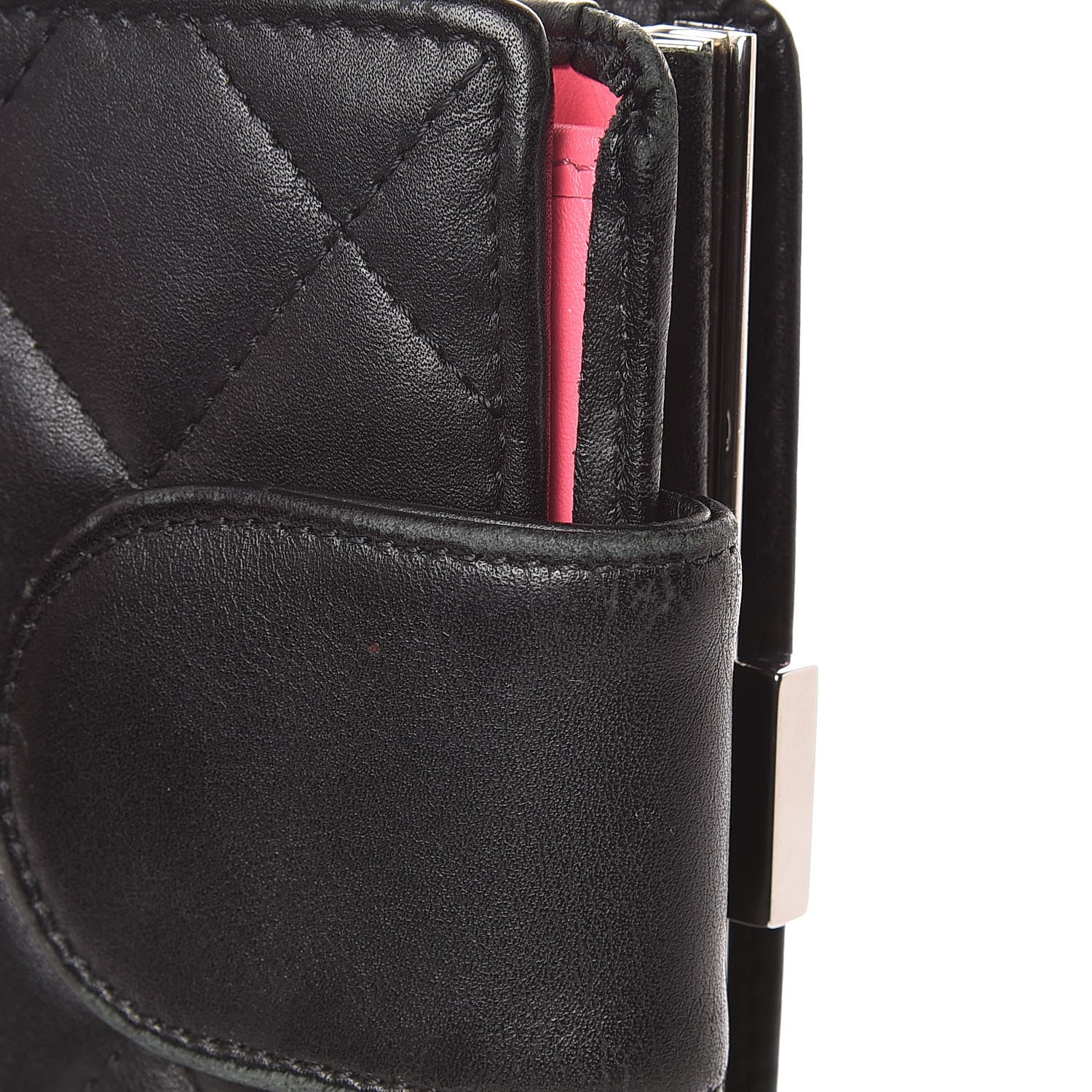 Chanel Calfskin Quilted Cambon Bi-Fold Wallet Black 13 of 19