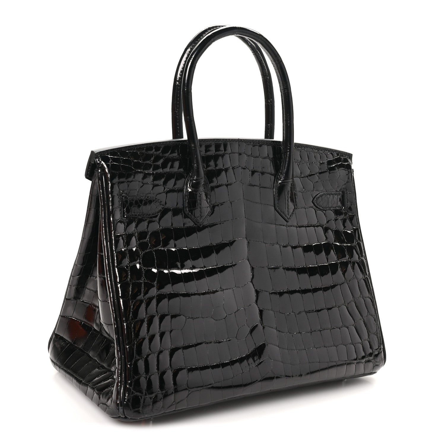 Hermes Shiny Niloticus Crocodile Birkin 30 Black 3 of 11