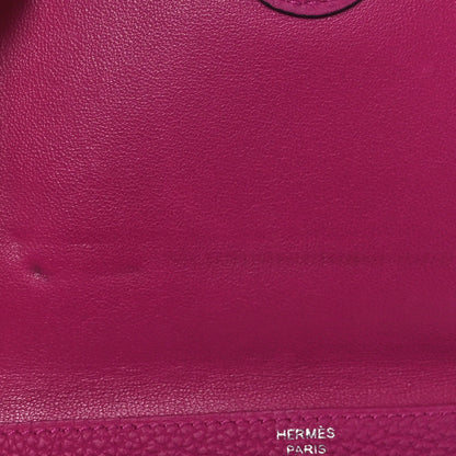 Hermes Togo Dogon Compact Wallet Rose Pourpre 9 of 9