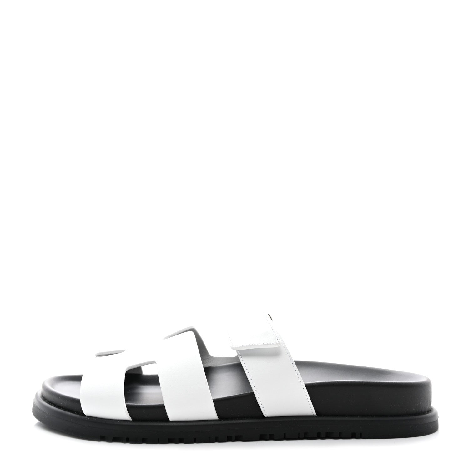 Hermes Calfskin Womens Chypre Sandals 39 White 1 of 9
