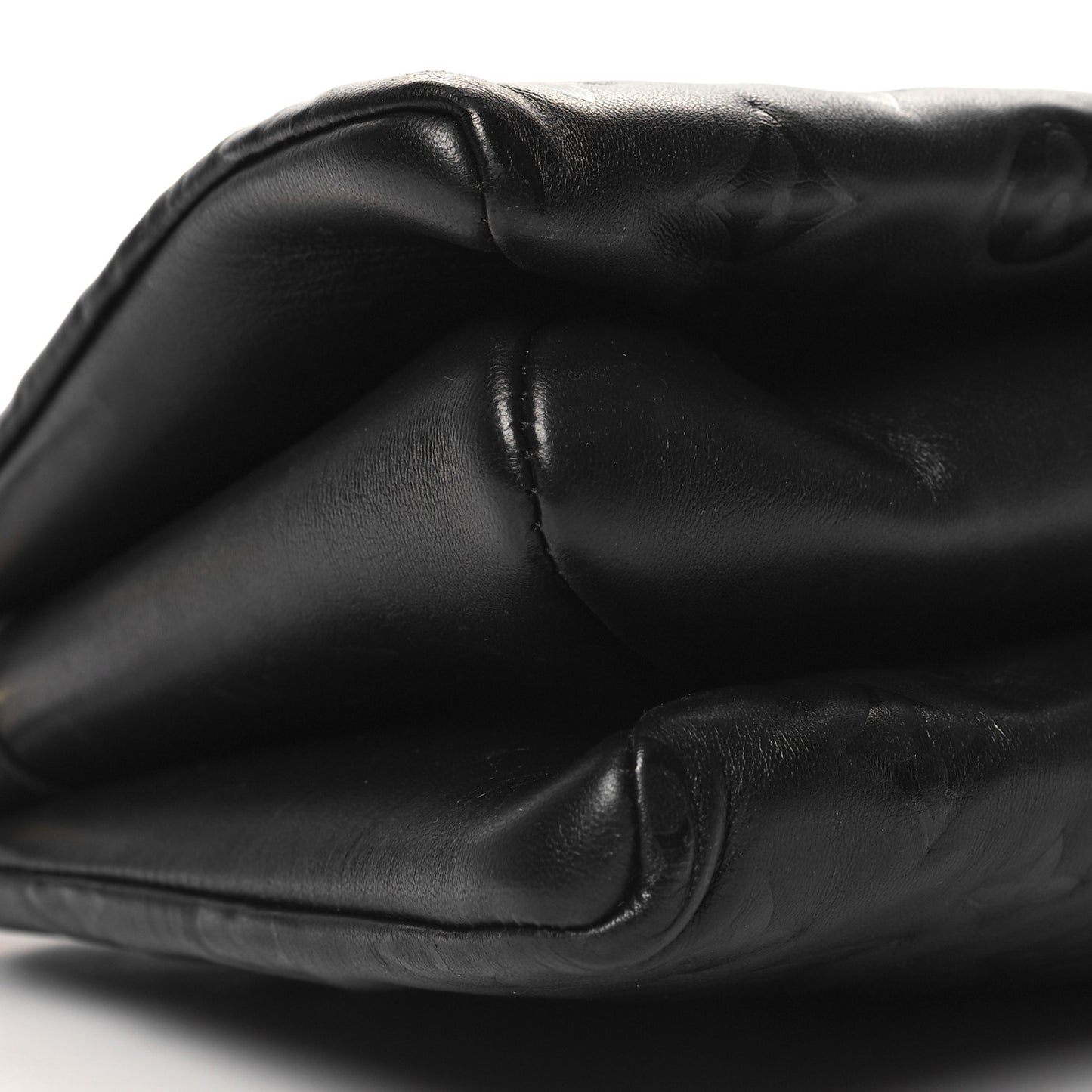 Lambskin Embossed Monogram Coussin PM Black