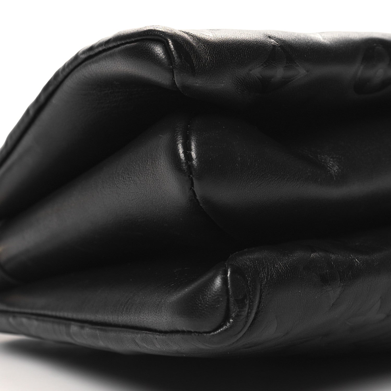 Louis Vuitton Lambskin Embossed Monogram Coussin PM Black 10 of 11