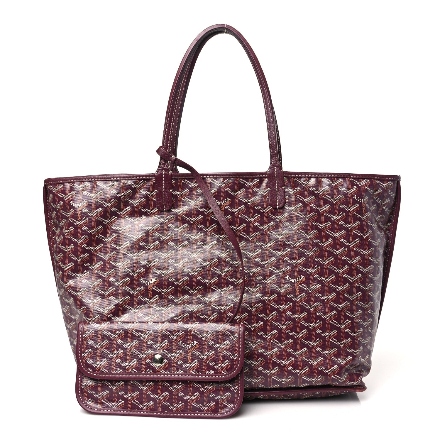 Goyard Goyardine Reversible Anjou PM Burgundy 2 of 17