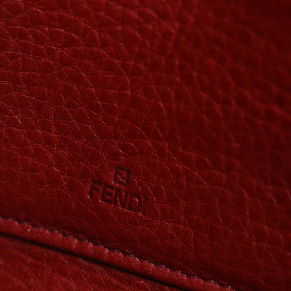 Fendi Zucca Zip Around Wallet Red 6 of 15