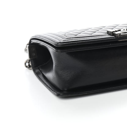 Chanel Lambskin Quilted Medium Boy Flap Black 9 of 10