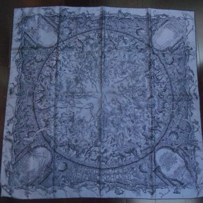 Hermes Silk Jardin Des Metamorphoses Scarf Bleu 1 of 6