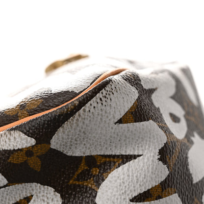 Louis Vuitton Monogram Graffiti Speedy 30 Silver 25 of 27