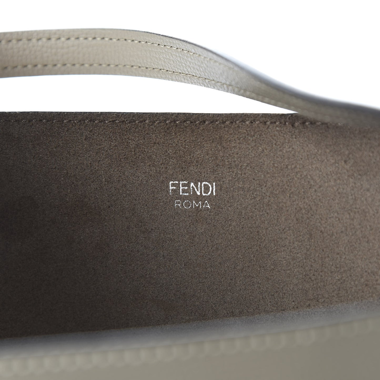 Vitello Vienna Enamel F is Fendi Shopping Tote Tortora Taupe