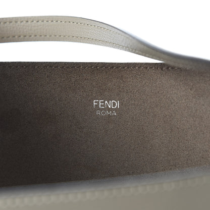 Fendi Vitello Vienna Enamel F is Fendi Shopping Tote Tortora Taupe 8 of 9
