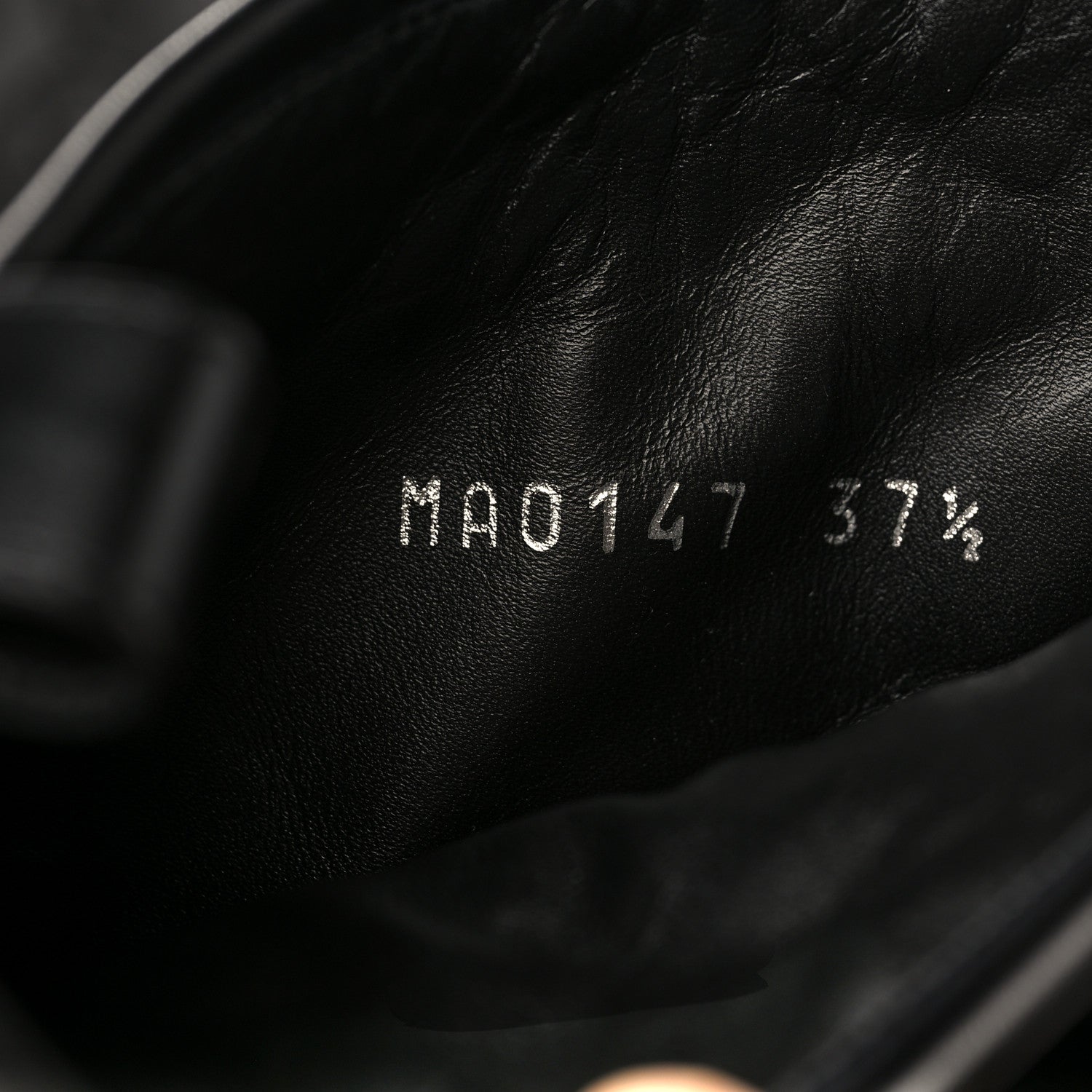 Louis Vuitton Calfskin Embossed Monogram Rebellion Half Boots 37.5 Black 8 of 8