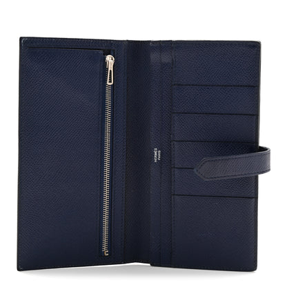 Hermes Epsom Bearn Gusset Wallet Bleu Saphir 5 of 7