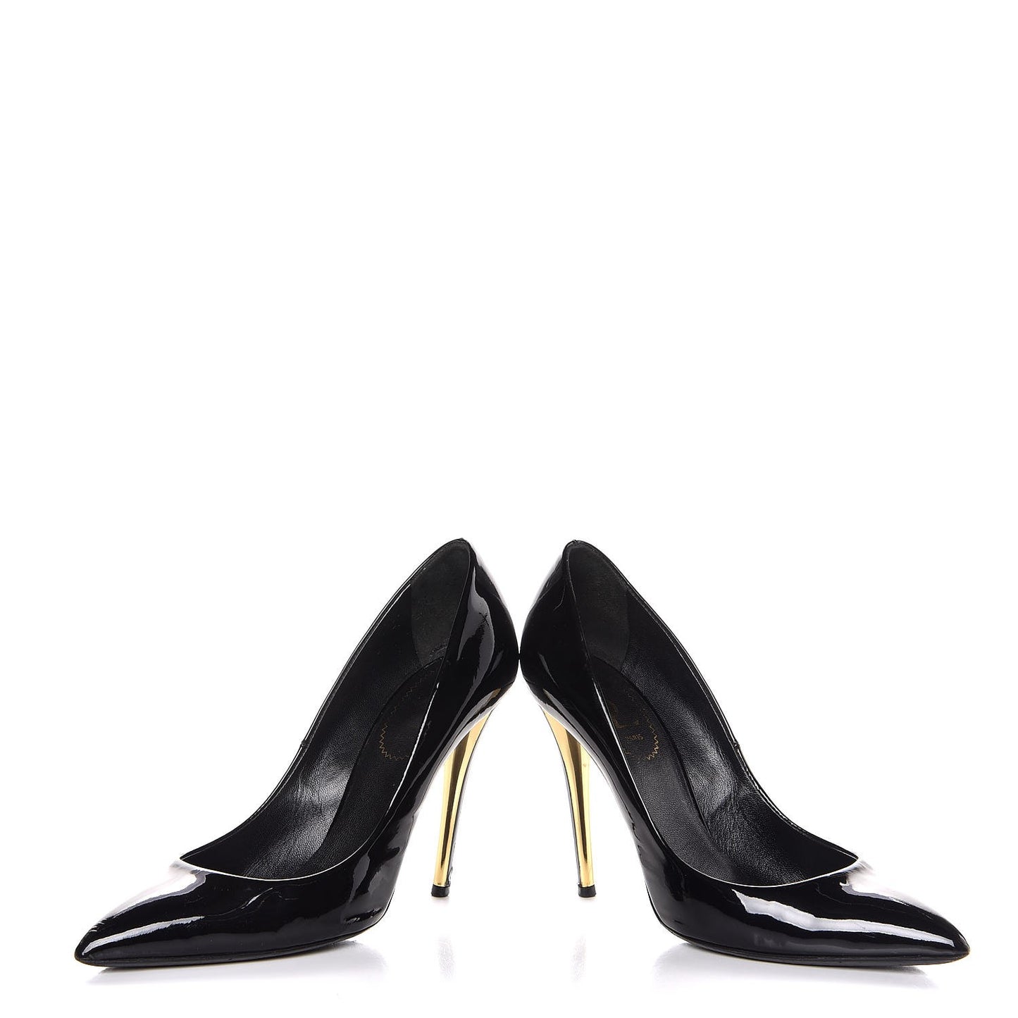 Patent Calfskin Clara Pumps 38.5 Black