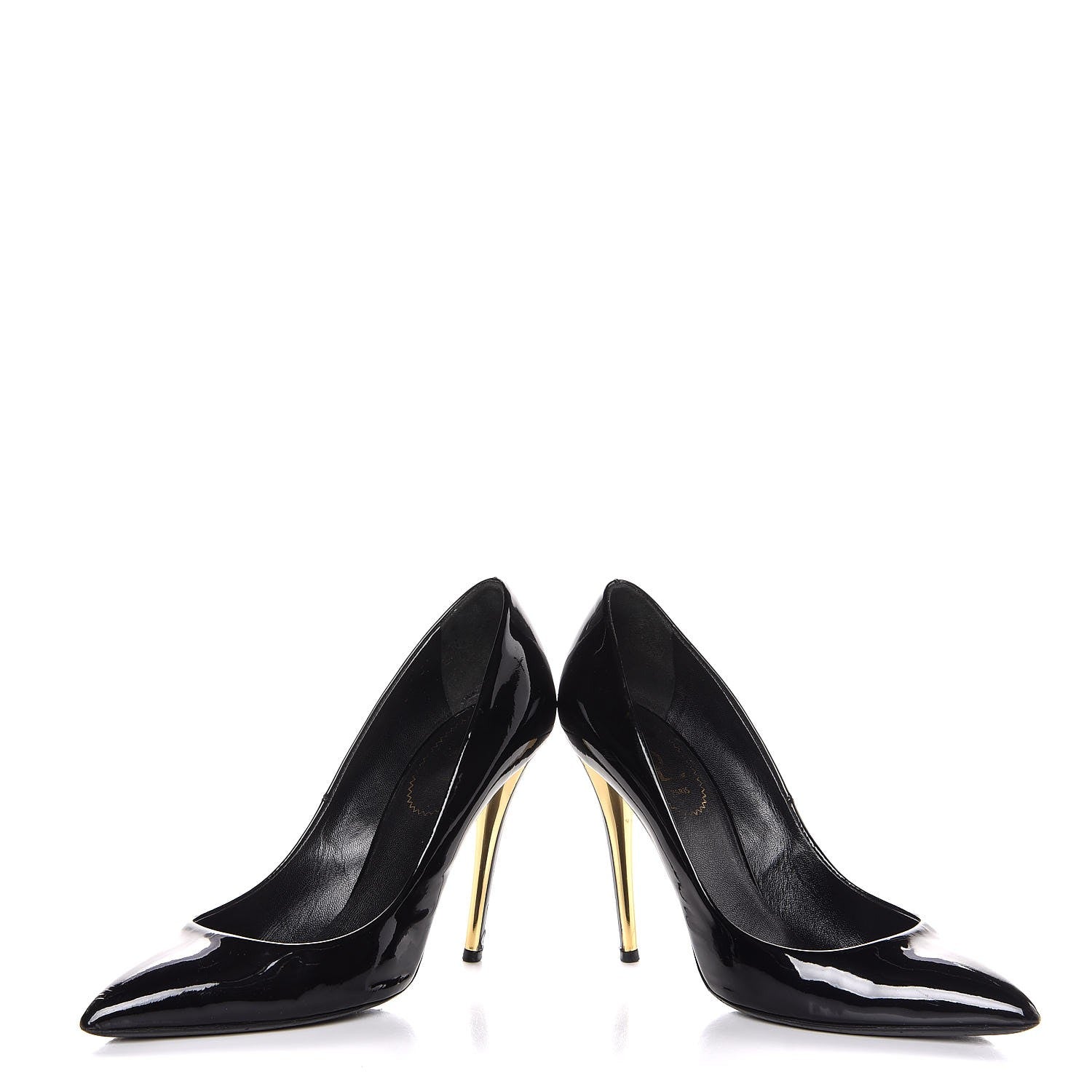 Saint Laurent Patent Calfskin Clara Pumps 38.5 Black 5 of 11