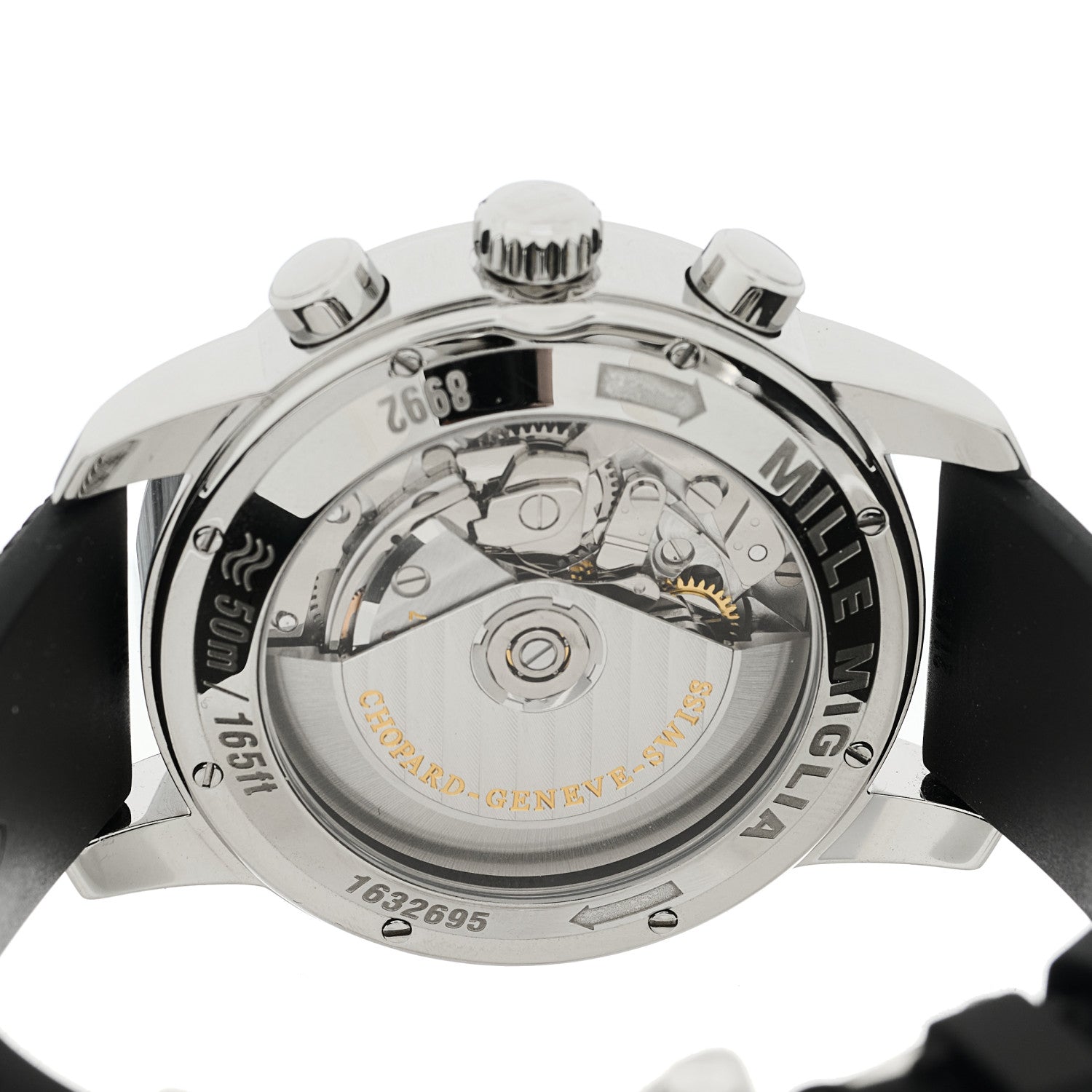 Chopard Stainless Steel Rubber 42mm Mille Miglia Chronograph Automatic Watch White 4 of 4