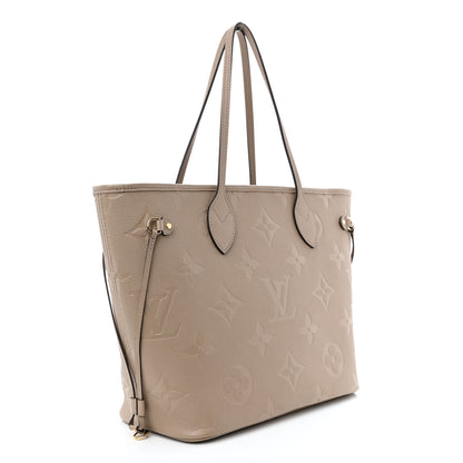Louis Vuitton Empreinte Monogram Giant Neverfull MM Tourterelle 4 of 11