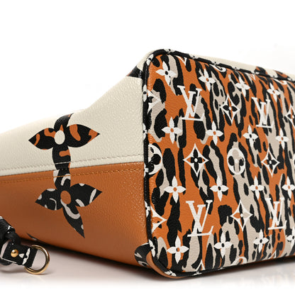 Louis Vuitton Monogram Giant Jungle Neverfull MM Ivory 9 of 10