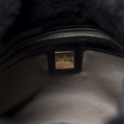 Fendi Mink Fur Mama Baguette Black 5 of 9