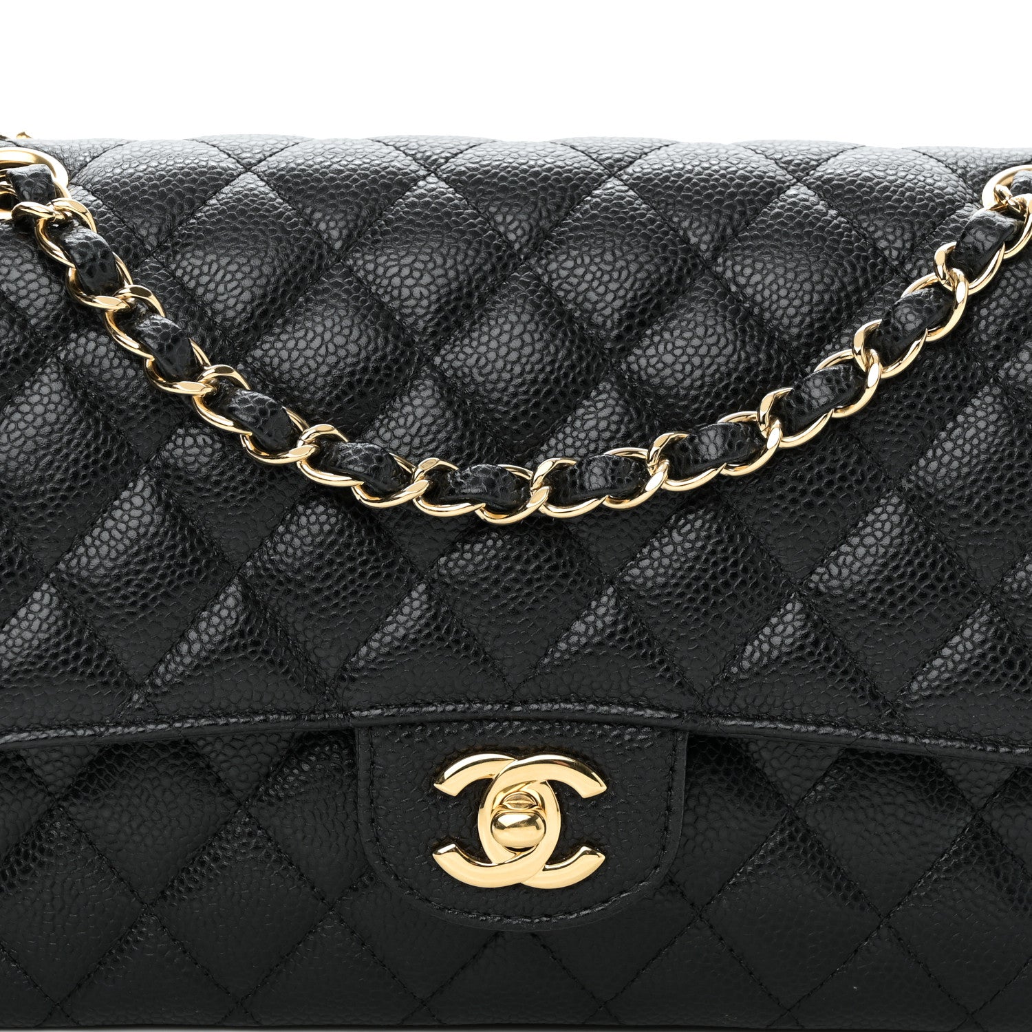 Chanel Caviar Quilted Medium Double Flap Black 8 of 11