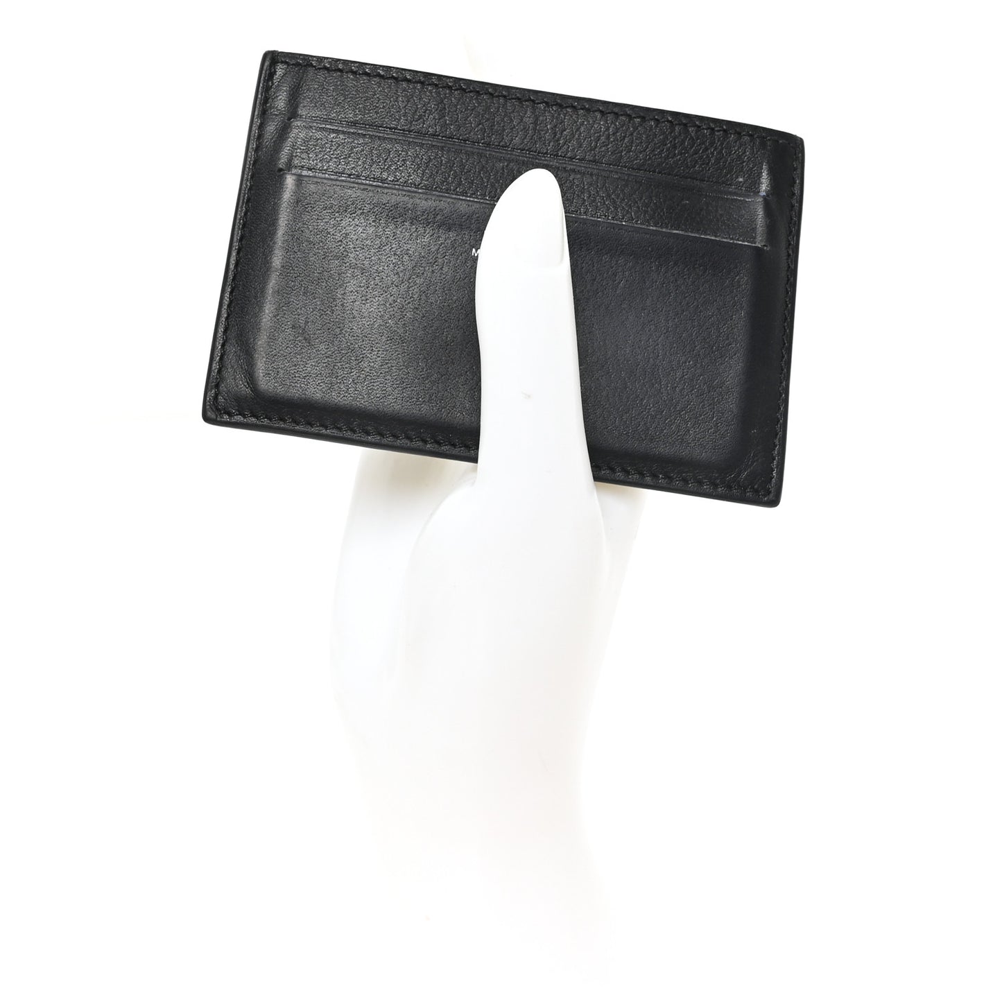 Evercolor Citizen Twill Card Case Black Bleu de France Bleu Saphir