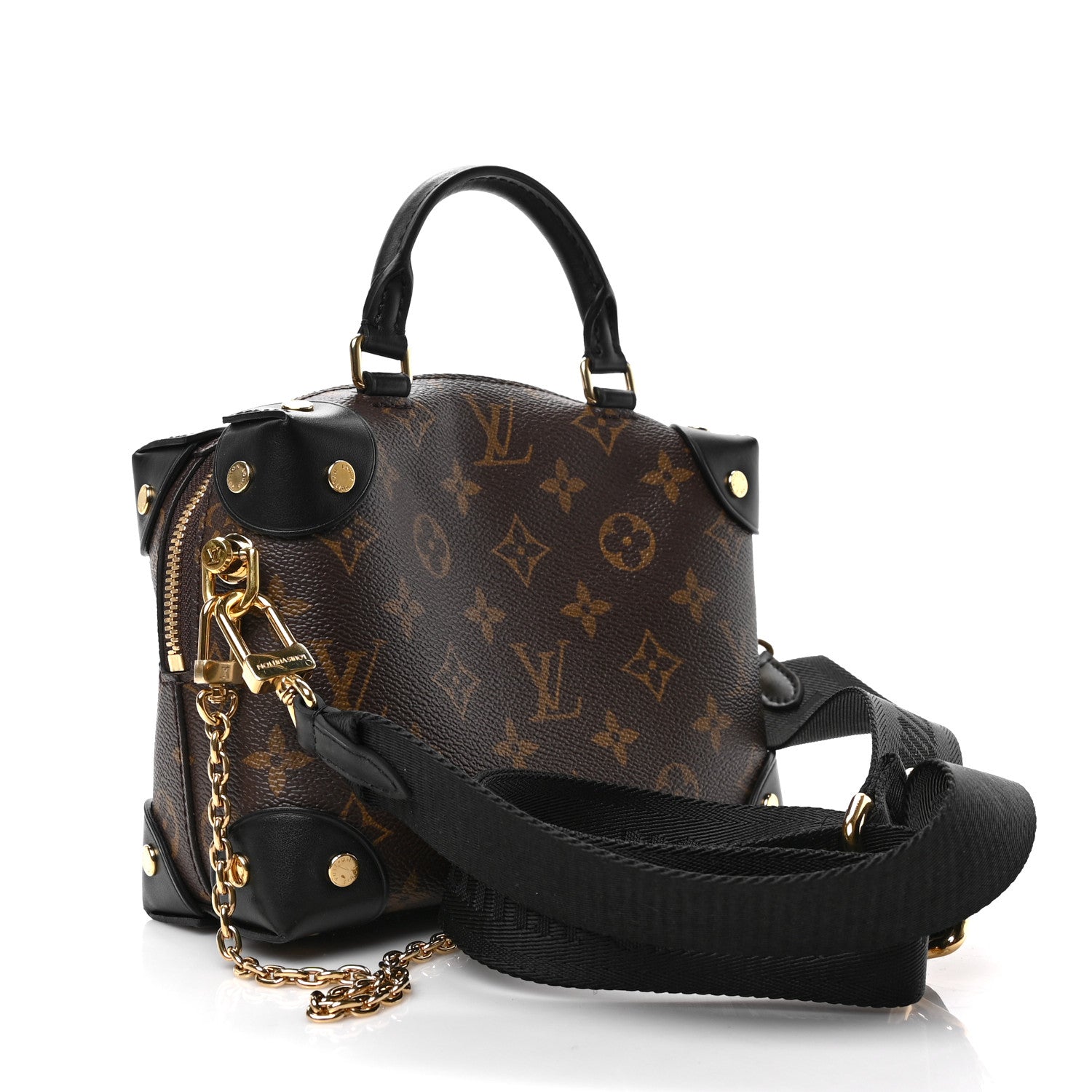 Louis Vuitton Monogram Petite Malle Souple Black 3 of 8