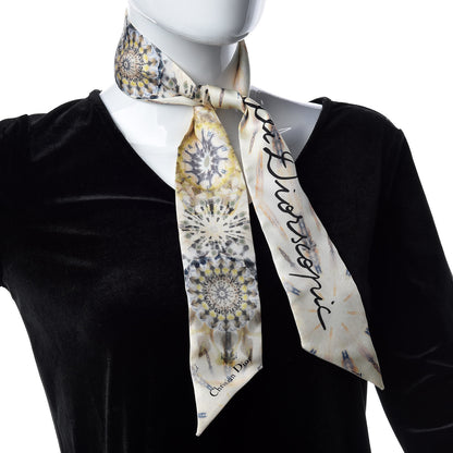 Christian Dior Silk KaleiDiorscopic Mitzah Scarf Dusty Jade 5 of 5