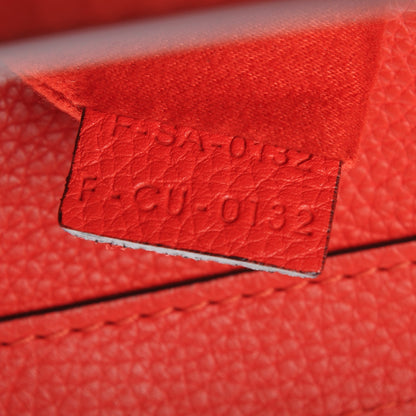 Celine Drummed Calfskin Micro Luggage Vermillion 7 of 7