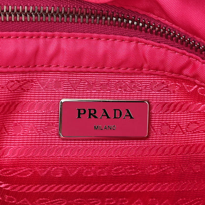 Prada Tessuto Nylon Quilted Shopping Tote Fuxia 6 of 9