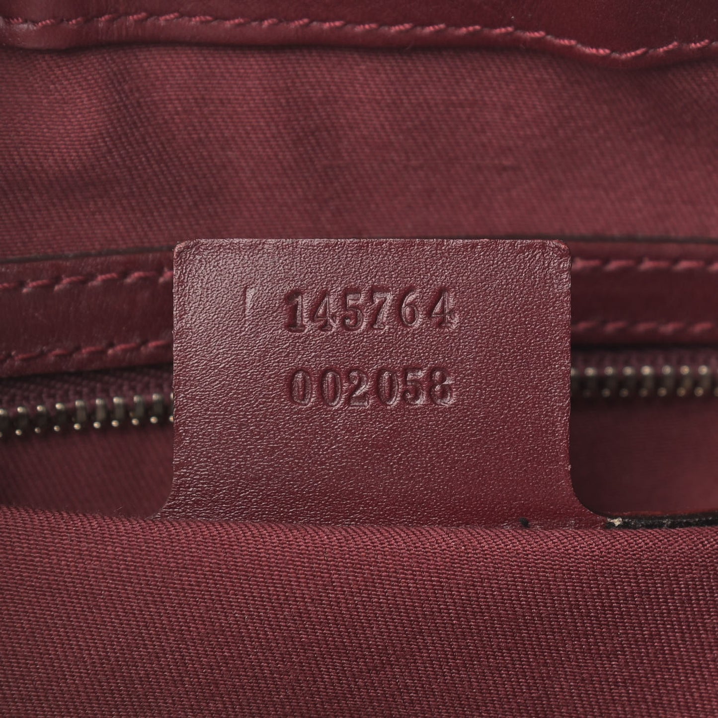 Calfskin Horsebit Embossed Glam Hobo Burgundy