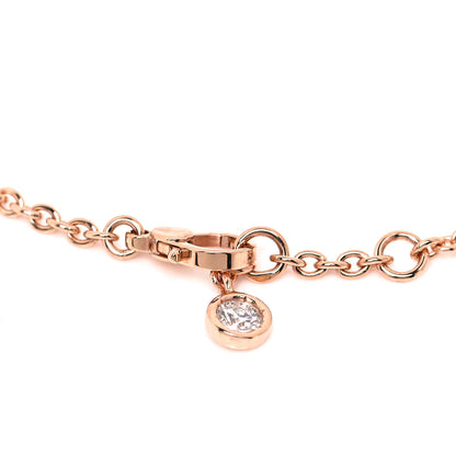 Hermes 18K Rose Gold Diamond Finesse Bracelet LG 4 of 6