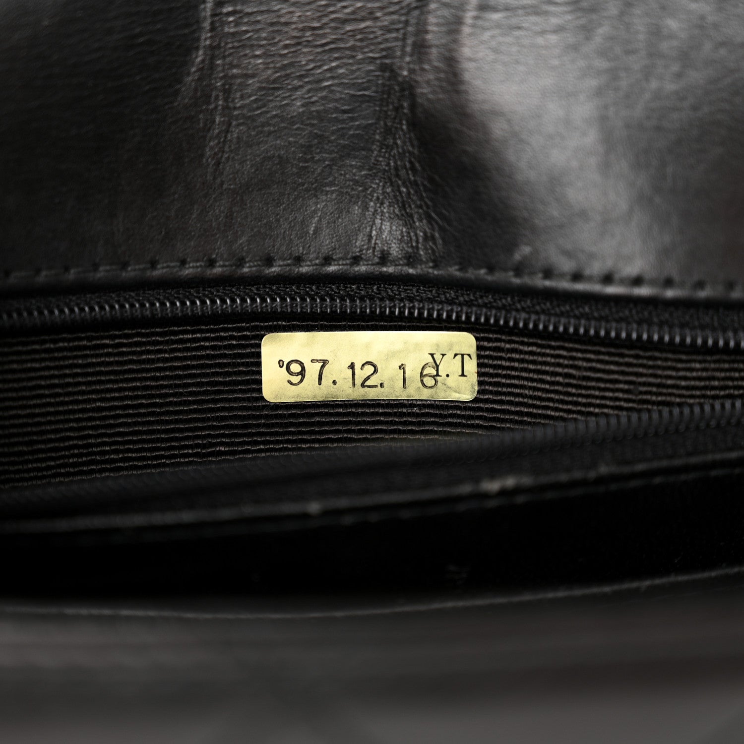 Chanel Lambskin Stitched Shoulder Flap Bag Black 6 of 18