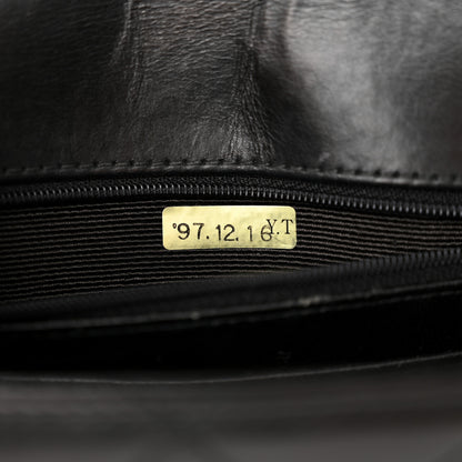 Chanel Lambskin Stitched Shoulder Flap Bag Black 6 of 18