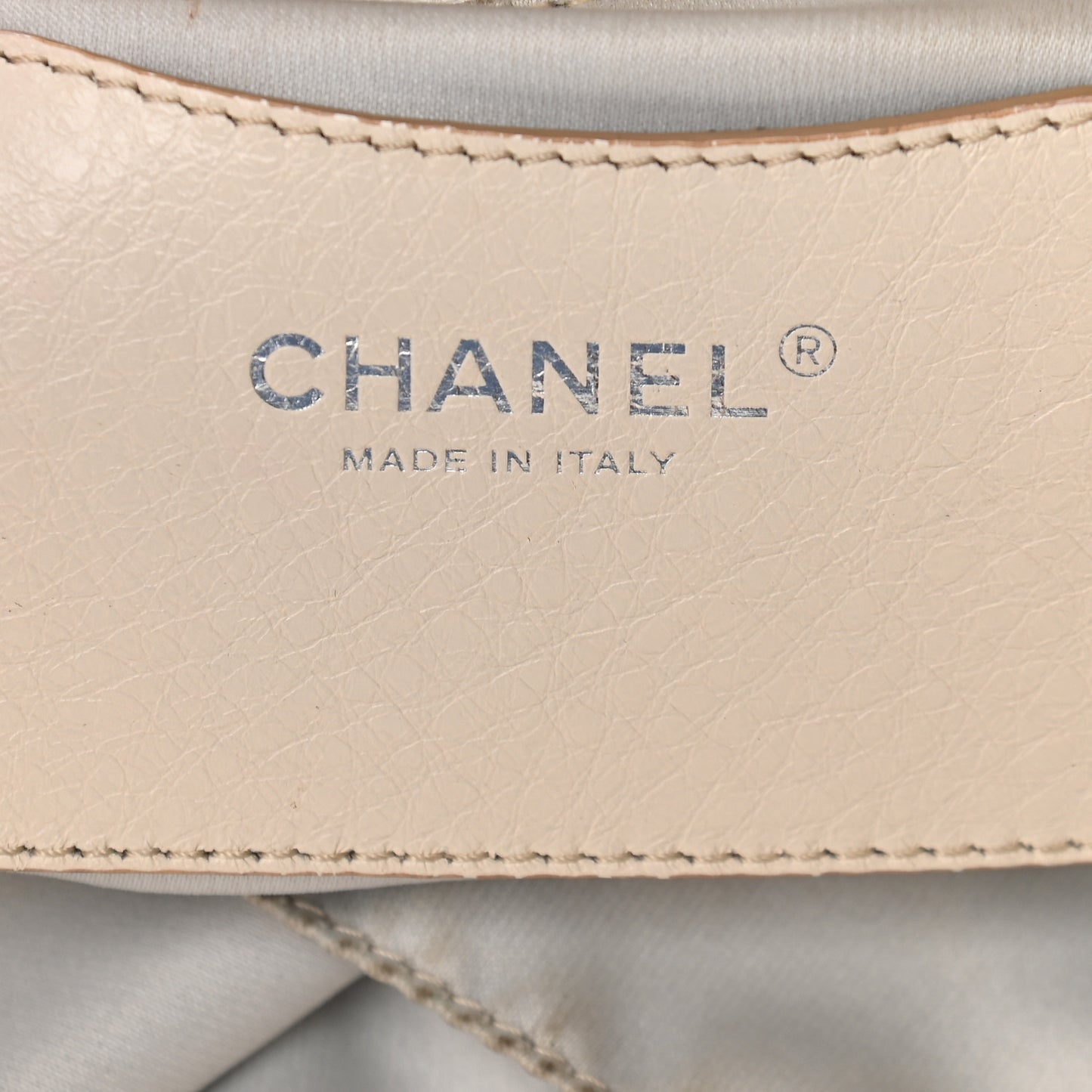 Glazed Calfskin On The Road Drawstring Tote Ivory