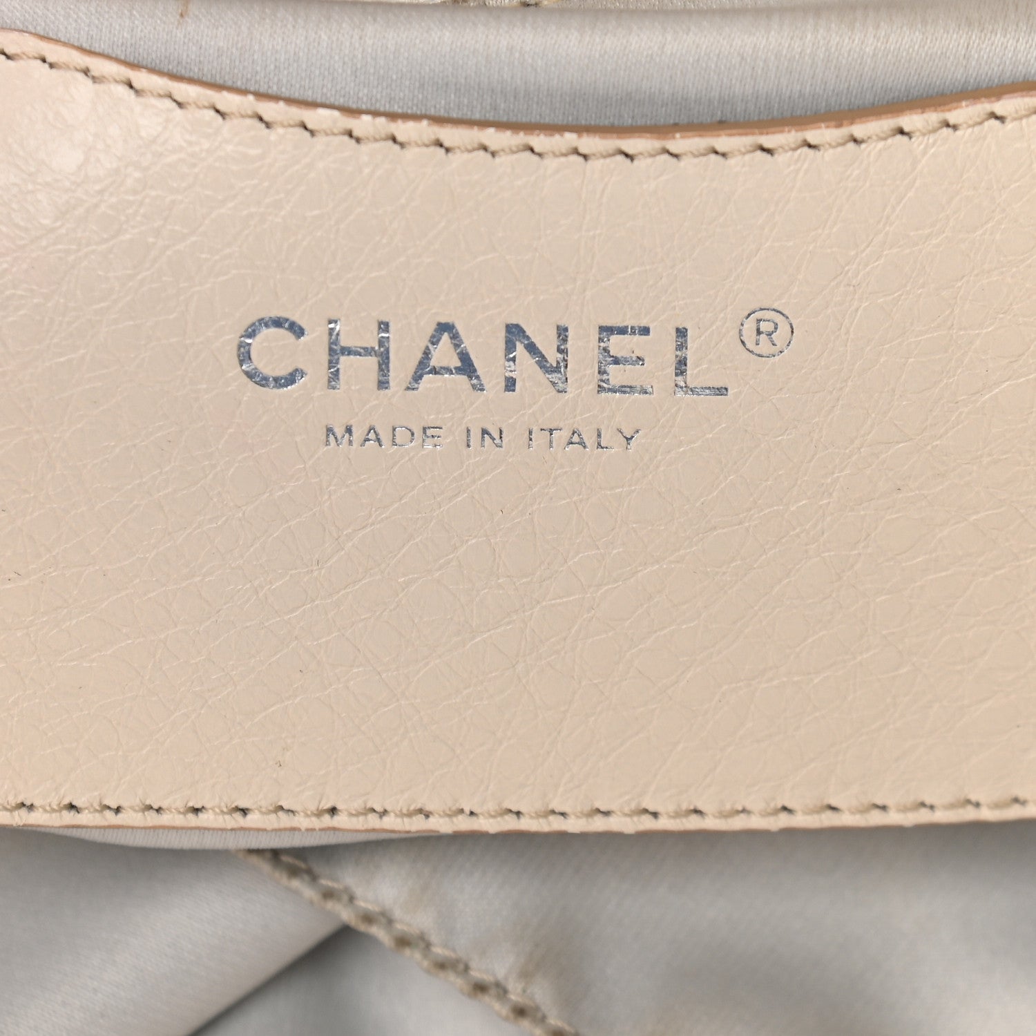 Chanel Glazed Calfskin On The Road Drawstring Tote Ivory 5 of 8