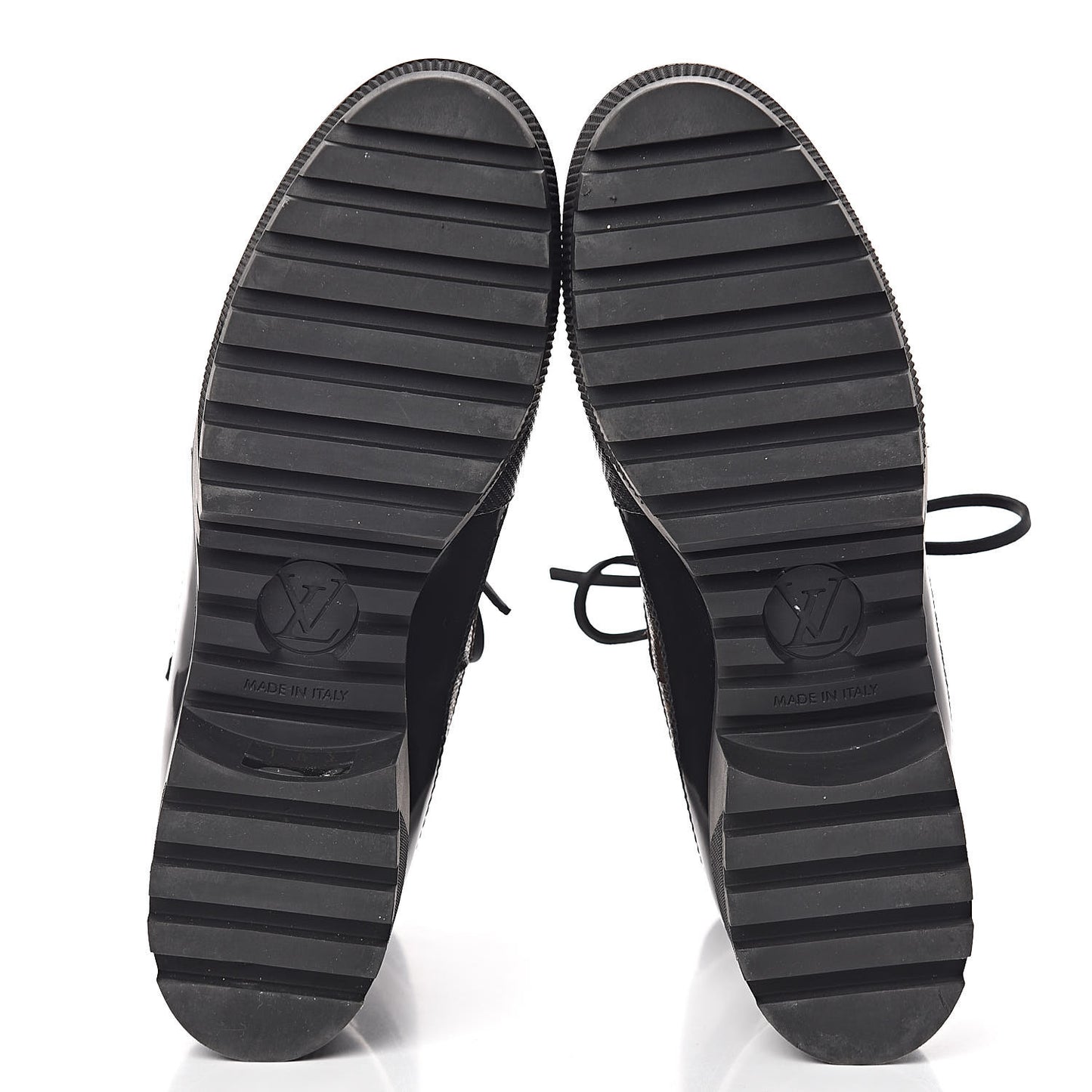 Suede Calfskin Monogram Checkpoint Platform Desert Boots 41 Black