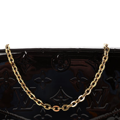 Louis Vuitton Vernis Pochette Felicie Chain Wallet Amarante 8 of 10