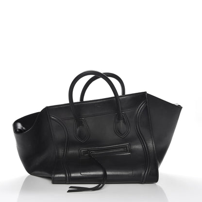 Celine Supple Calfskin Medium Phantom Luggage Black 8 of 8