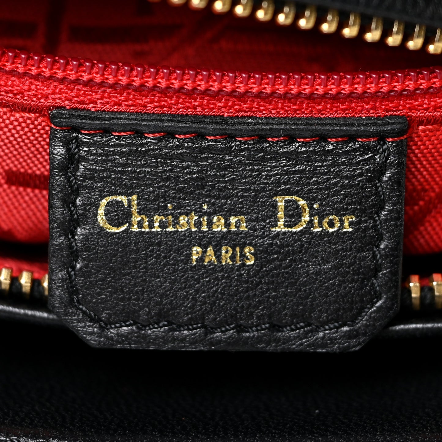 Lambskin Cannage Medium Lady Dior Black