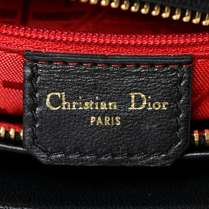 Christian Dior Lambskin Cannage Medium Lady Dior Black 6 of 15