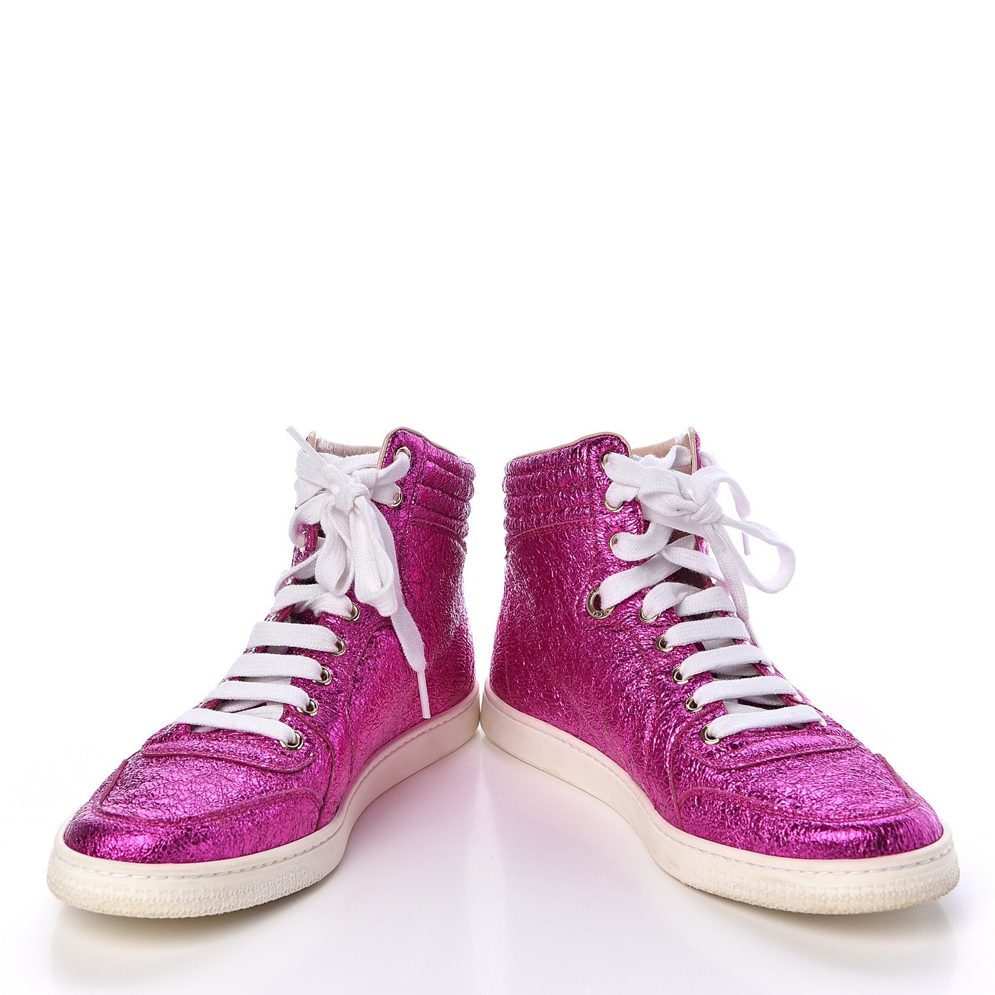 Galassia Womens High Top Sneakers 38.5 Fuxia